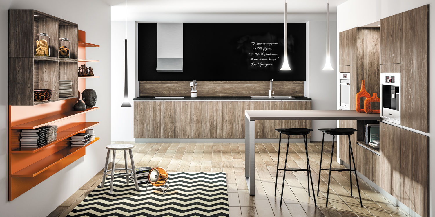 Ãtoile structurée modèle cuisine moderne effet matière sagne