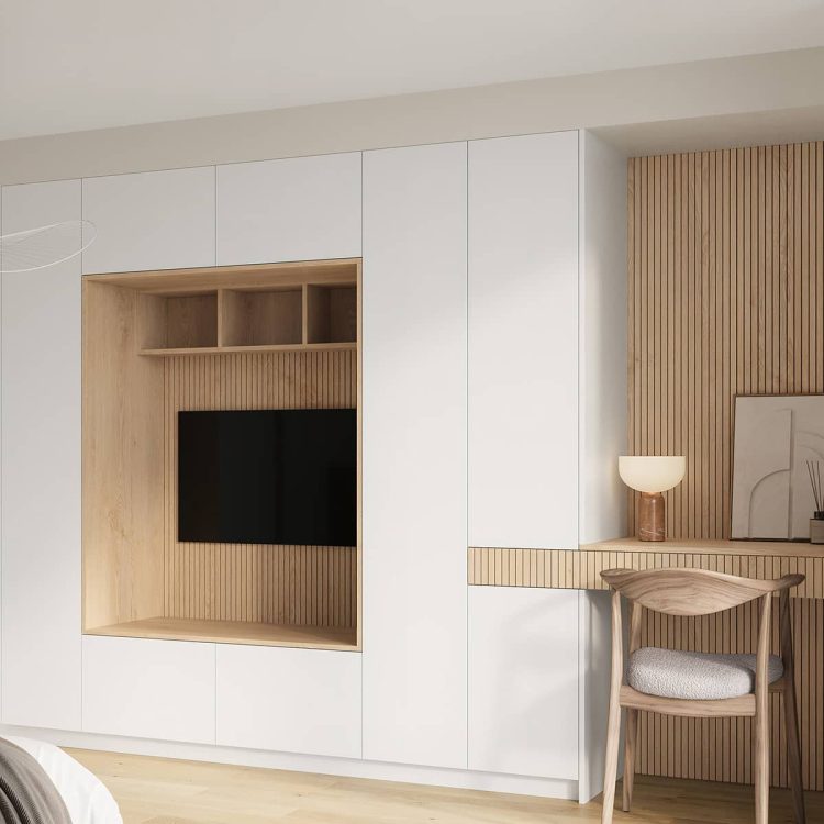 Espace bureau air decandinavie par Sagne Cuisines